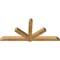 Ekena Millwork Kennewick Rough Sawn Timber Gable Bracket, Western Red Cedar, 108"W x 49"H x 6"D x 6"F, 11/12 Pitch GBW108X49X0606KEN00RWR - alternate 5